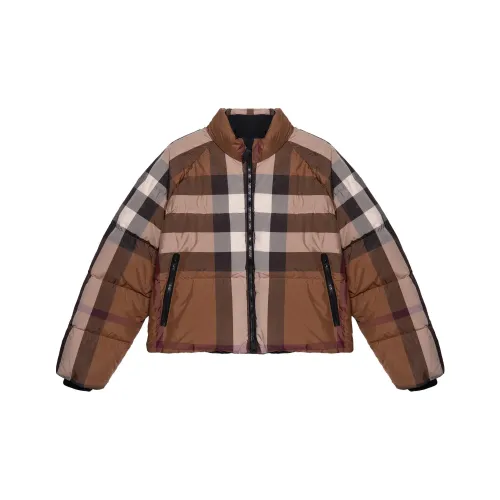 Burberry FW22 Пуховик Женские Березовый Лист Темно-Коричневый