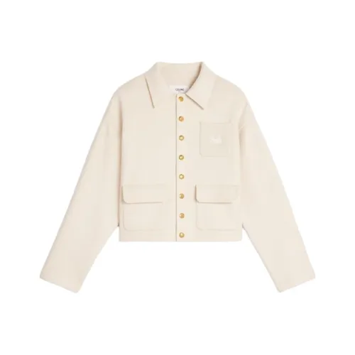 CELINE FW23 Куртки и Пальто Женские Бежевые