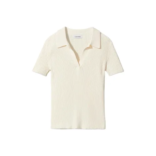 Calvin Klein Винтажное белое женское поло