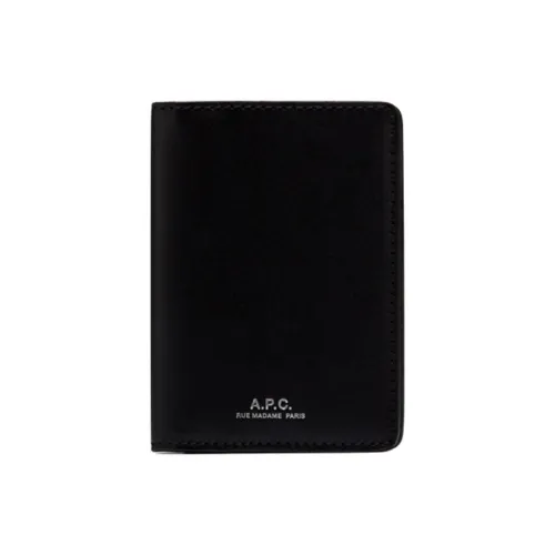 A.P.C Кошелек из коровьей кожи унисекс черный