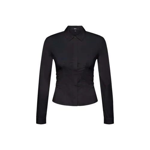 Khy Seamed Пуговица Пуховые куртки Рубашка Женские Черный Черный