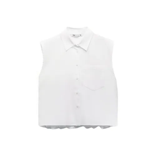 ZARA Белые Женские Рубашки