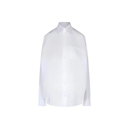Balenciaga SS24 Рубашка Обычный крой Женская Белая