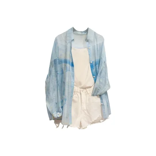 Cypress House Рубашка Женская Светло-Синяя