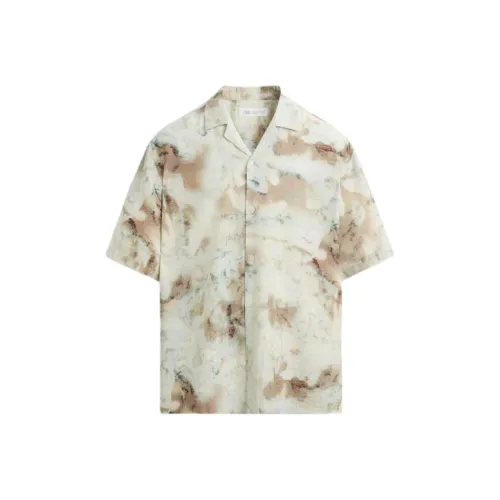 ZARA Коричневые Мужские Рубашки