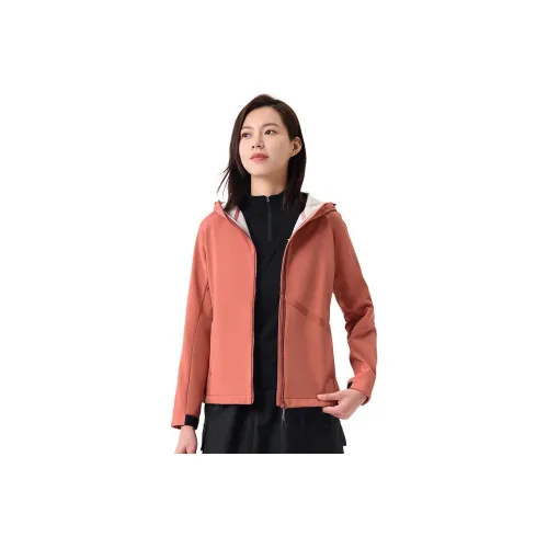 TOREAD Куртки Пальто Женские Цвет имбирного печенья Красный