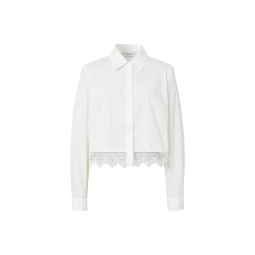Hopeshow Рубашка Женская Натуральный Белый