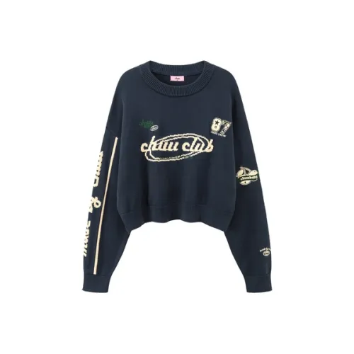 CHUU Темно-синий синий женский трикотаж