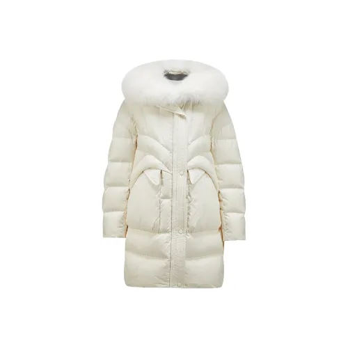 XIANGYING Пуховик Женский Бежевый