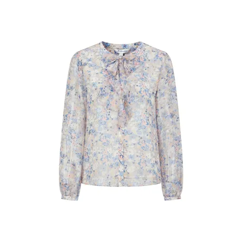 JZ. ANNAKRO Рубашка Женская Пастельный Розовый Синий