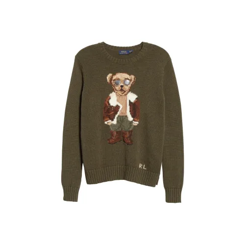 Polo Ralph Lauren FW23 Трикотаж Женский Темный Лесной Зеленый