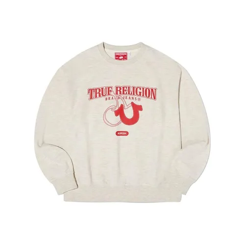 KIRSH X TRUERELIGION Коллаборация SS24 Толстовка Женская Овсяный