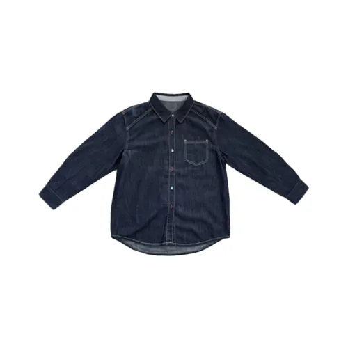 NANING9 Рубашка Женская Темно-Синяя