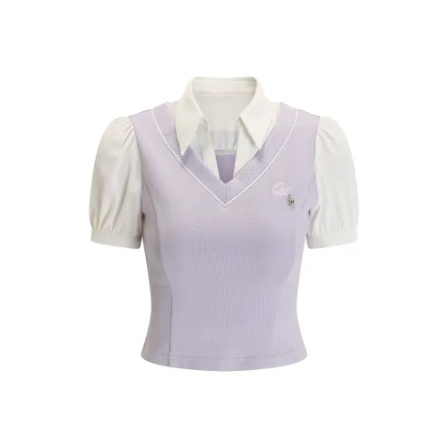 CHIWAWAMEME Рубашка Женская Светло-фиолетовая