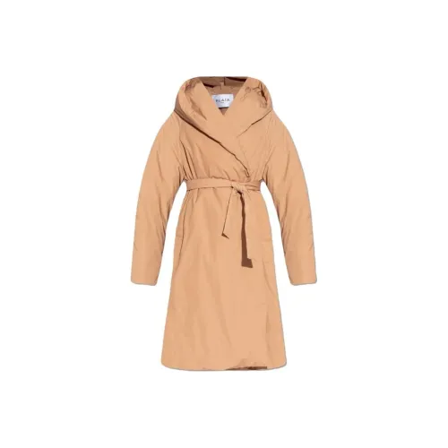 Alaia Хлопковый пуховик женский бежевый