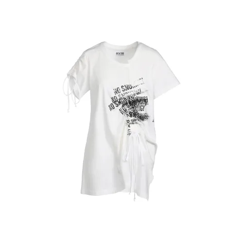 Yohji Yamamoto Белые Женские T-рубашки