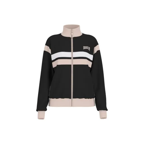 GUESS Куртки и Пальто Женские Черно-Белые Полосы