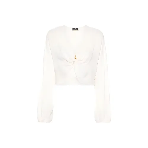Elisabetta Franchi SS24 Рубашка Женская Белая