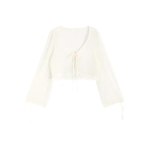 SNZX Абрикос Женские Рубашки