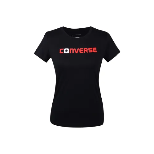Конверс Черные Женские Футболки