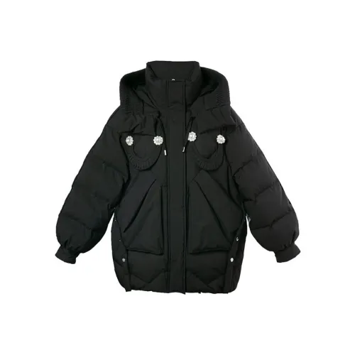 LOFT SHINE Черная Женская Пуховая Куртка