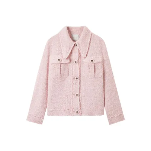 EICHITOO Куртки Пальто Женские Светло-Розовый