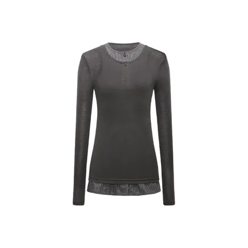 NUTH Трикотаж Женский Темно-Серый Клетка