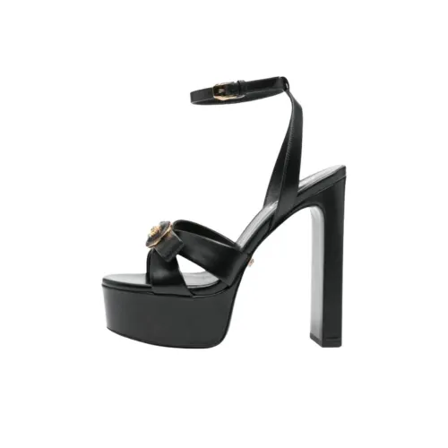 FANSIZHE Medusa One Strap Sandals Women's Black