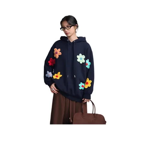 Juden Choi Толстовка Женская Синяя