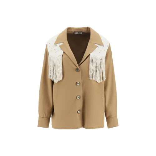 SIEDRES Куртки Пальто Женские Коричневый