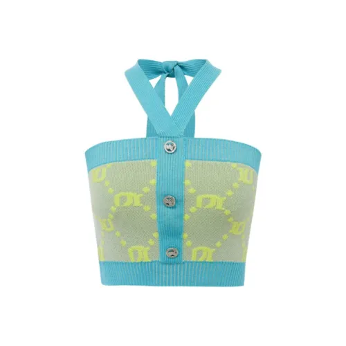 LULUALWAYS Топ на бретелях Женский Зеленый