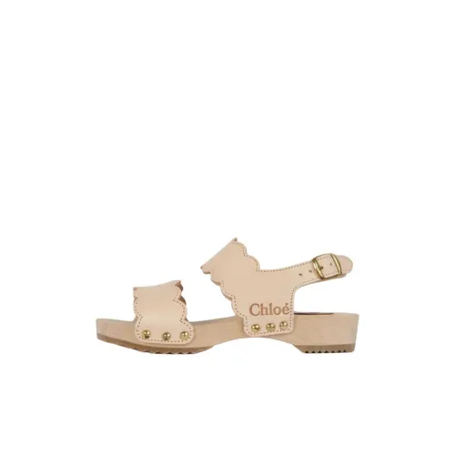 Chloe Низкий Топ Детские Сандалии Бежевые Детские