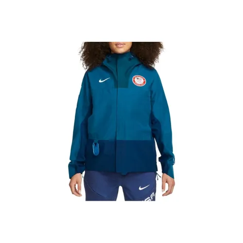 Nike ACG Storm Fit ADV 'Chain OF Craters' Куртки Пальто Женские Blue