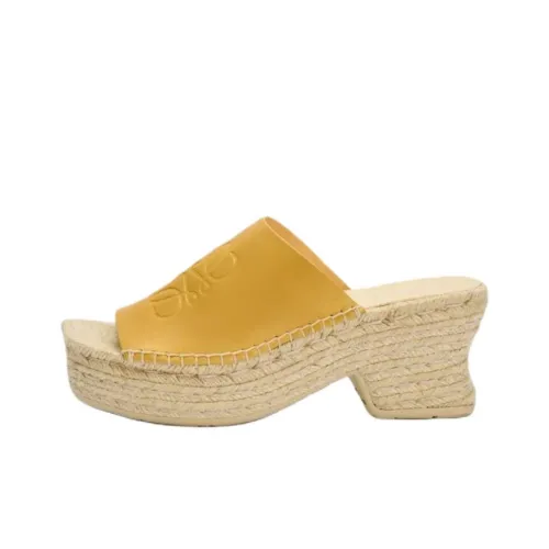 LOEWE Лепесток Слипоны 8 см Женские Желтые