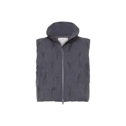 BRUNELLO CUCINELLI SS24 Down Jacket Женская Угольный Серый