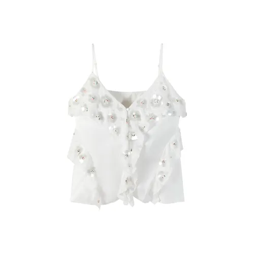 CARIEDO Топ на бретелях Женский Груша Нэши Белый