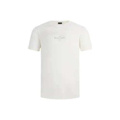 EMPORIO ARMANI Бежевые Мужские T-рубашки
