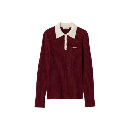 MIU MIU FW24 Поло Женское Фуксия