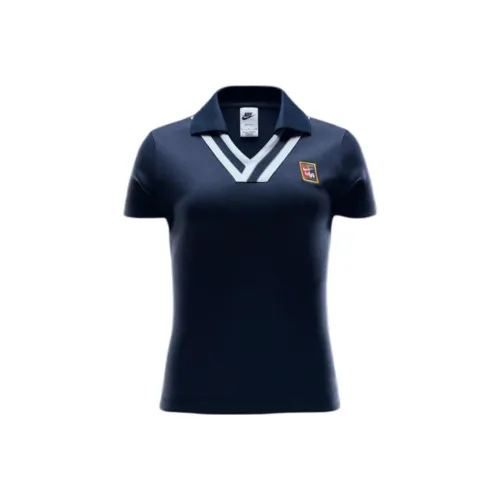 NIKE Синий Женские Поло