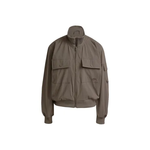 Adidas Originals P ESS Куртки и пальто Женские Темно-оливковый зеленый