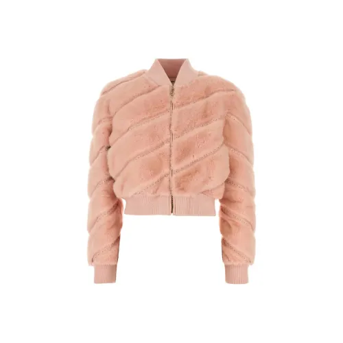 FENDI SS25 Куртки Пальто Женские Розовый