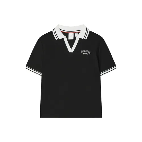 FILA Теннис Глубокий черный BK Женские Поло