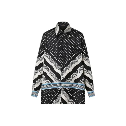 LOUIS VUITTON Monogram Wave Pajama Shirt Women's Multicolor LOUIS VUITTON Монограмма Wave Пижамный комплект Рубашка Женская Многоцветная