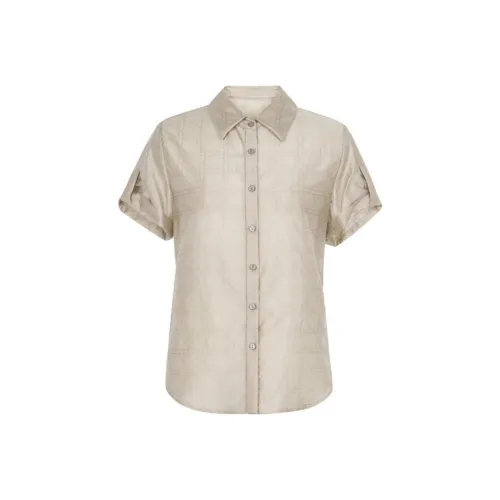 XG Светло-бежевые Женские Рубашки