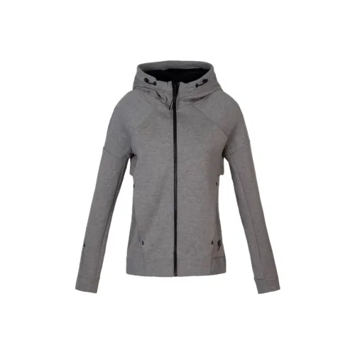 Nike Tech Fleece FZ Толстовка Куртки Пальто Женские Серый