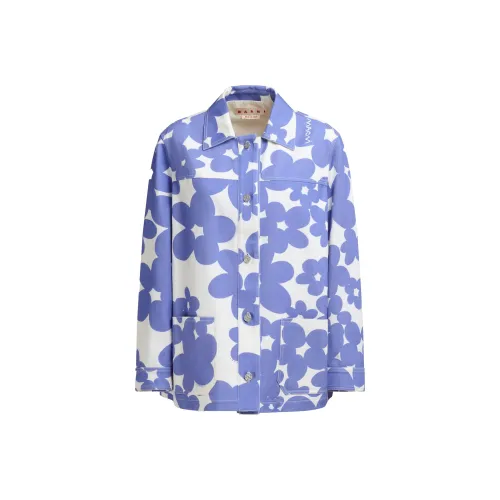 Marni FW24 Куртки и Пальто Женские Фиолетовые