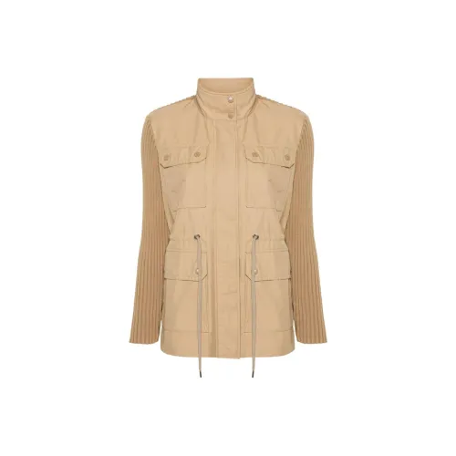 MONCLER SS24 Куртки Пальто Женские Светлый Умбра