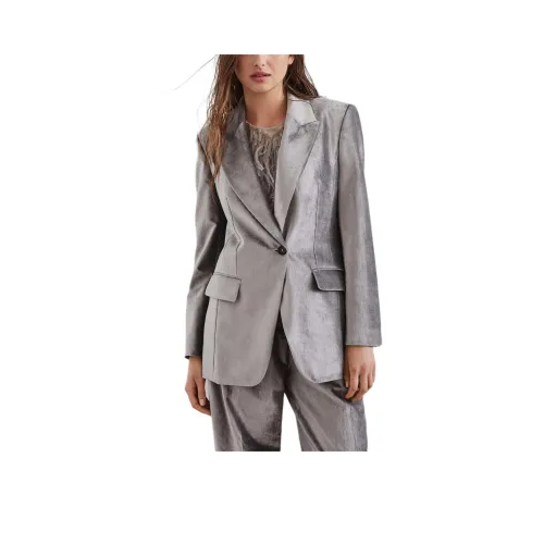 BRUNELLO CUCINELLI Куртки Пальто Женское Серебристое