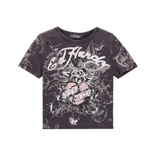 Ed Hardy Черные Женские Футболки