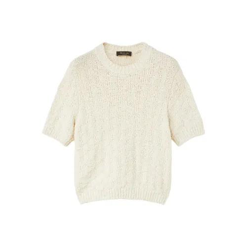 Loro Piana Бежевые Женские Кашемировые Свитеры